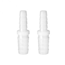 Plastic Hose Barb Reducer Fitting 3/8 To 1/4" (pack Of 2) - Barbed Reducing Union Adapter"