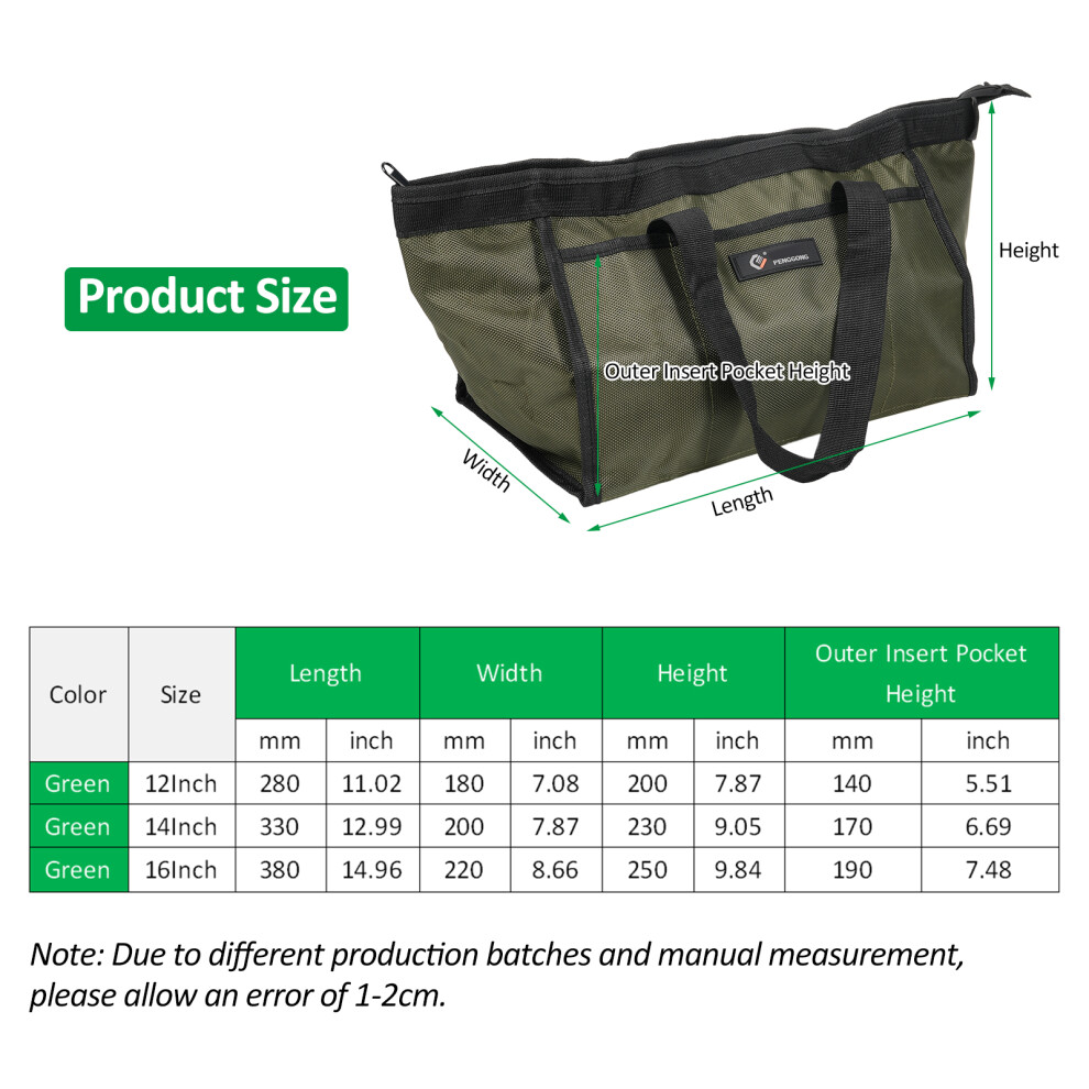 Penggong 109-4 Large Wear-Resistant Maintenance Tool Storage Bag Multifunctional Portable Tool Bag Large Capacity Waterproof Thickened Oxfo 4121314383866