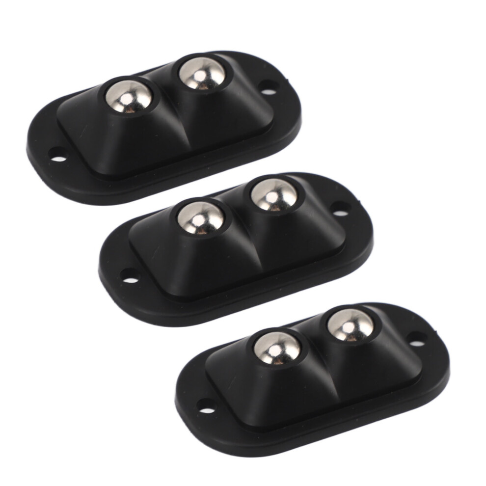 12Pcs Mini Caster Wheels Self Adhesive Double Bead Labor Saving Quietly Moving 360 Degree Rotation Sticky Pulley For Kitchen Appliances Fur 7891314383674
