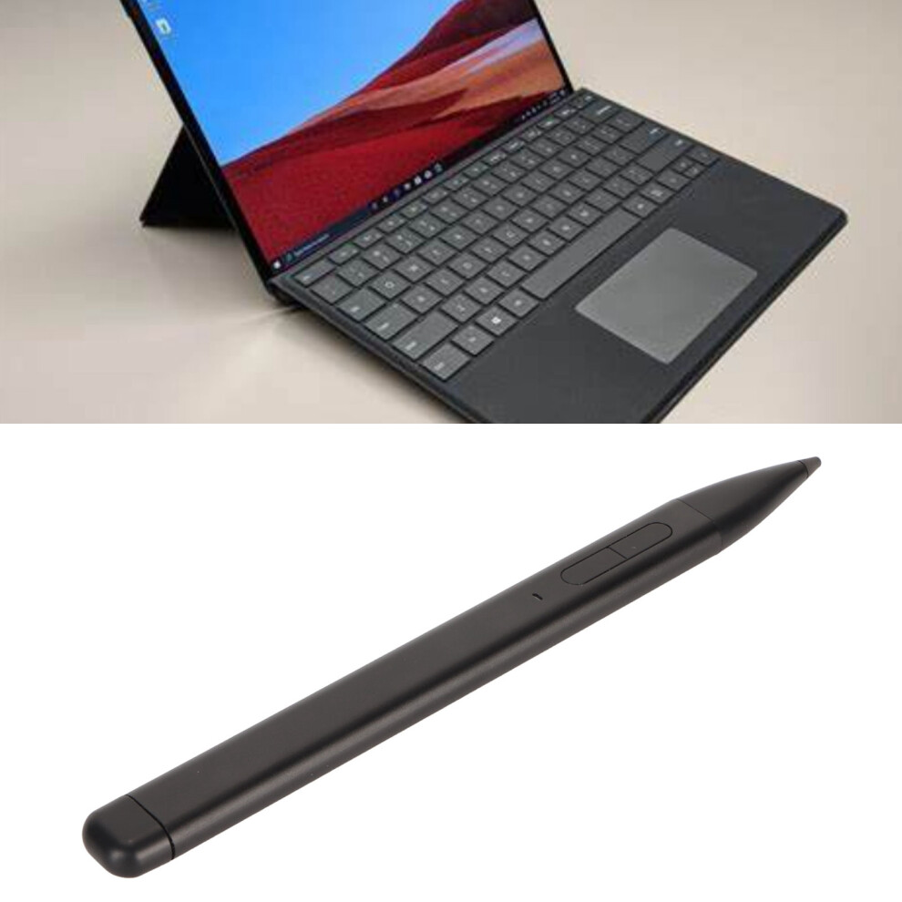 Stylus Pen Black Tapered Nib with Bluetooth Function 4096 Pressure Sensitivity Type C Charging 70mah Flat Stylus Pen for Surface Pro 9 8 7