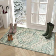 (60 x 110 cm , Traditional Olive) Traditional Large Rugs Nonslip Living Room Bedroom Carpets Kitchen Hallway Runner Rug & Door Mats