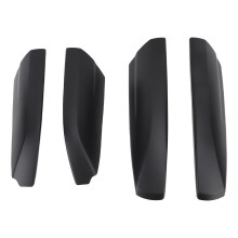 4Pcs Roof Cargo Rack Rail End Cover Roof Rack Protection Shell Cap Cover Replacement for Toyota Highlander 2007 to 2013 Black