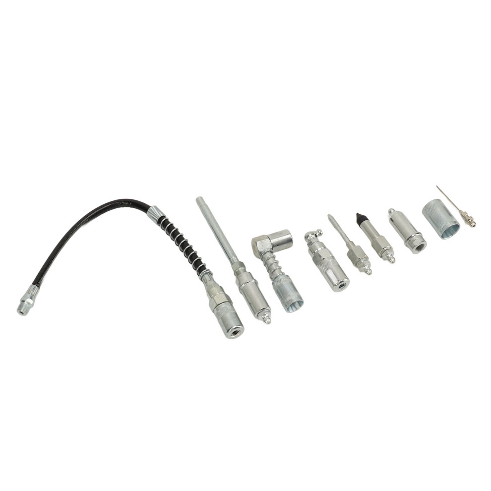 9Pcs Grease Coupler Kit Versatile Quick Connect Lubrication Grease Coupler Set For Car Truck Marine Garage 5051314388563