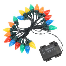 C9 LED Christmas String Lights 16.4ft 20 LED Waterproof C9 Strawberry Christmas Lights for Outdoor Indoor Outside Patio Wedding Party Decor