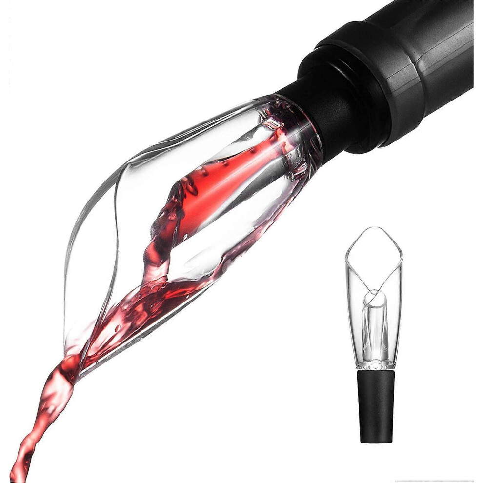 (As show, One size) Decanting Pourer with Aerator, Wine Aerator Pourer Wine Pourer, Drip Free Red Wine Pourer, Wine Decanter Bottle Pourer for Home Ce