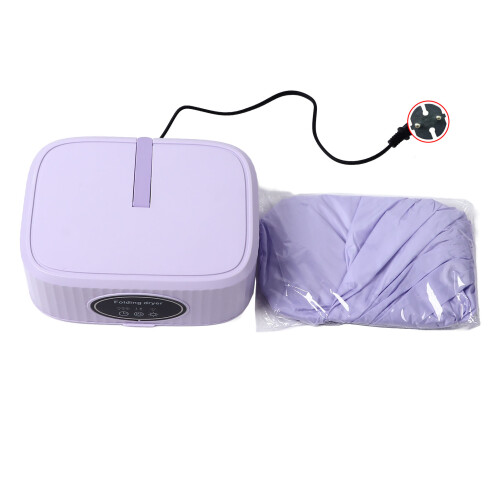 Clothes Dryer Portable Foldable Quiet Operation Timer Function Energy Saving Fast Drying Machine for Camping Apartment Dormitories 1