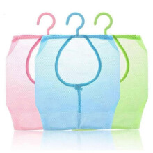 (As show, One size) 3 Pcs Clothes Peg Bags Storage Basket with Hooks Hanging Mesh Storage Portable Multipurpose Storage Bag for Bathroom Cloakroom Laundry Basket