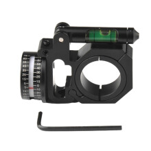 (As show, One size) Angle Degree Indicator for w/ Bubble Level Precision Angle Cosine- Fit 25.4mm/1" & 30mm/1.18" Right Side Mounted Lightwe