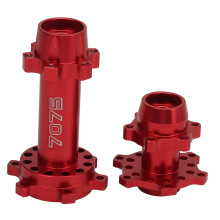 RC Motorcycle Wheel Hex Hubs Aluminum Front Rear Wheel Hex Hub for LOSI 1/4 Promoto MX Electric Motorcycle Modification Upgrade Red