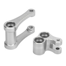 Motorcycle Knuckle Pull Rod Aluminium Alloy High Strength Rear Knuckle Pull Rod Upgraded Parts for LOSI 1/4 Promoto MX Silver