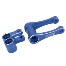 Motorcycle Knuckle Pull Rod Aluminium Alloy High Strength Rear Knuckle Pull Rod Upgraded Parts for LOSI 1/4 Promoto MX Blue