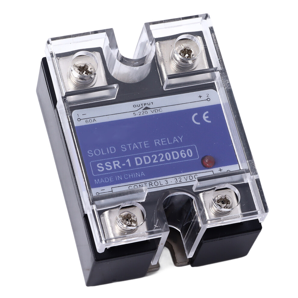 Dc To Dc Single Phase Solid State Relay 3Â32Vdc Input 5Â220Vdc Load Ssr Relay For Control System 60A 4681314391648