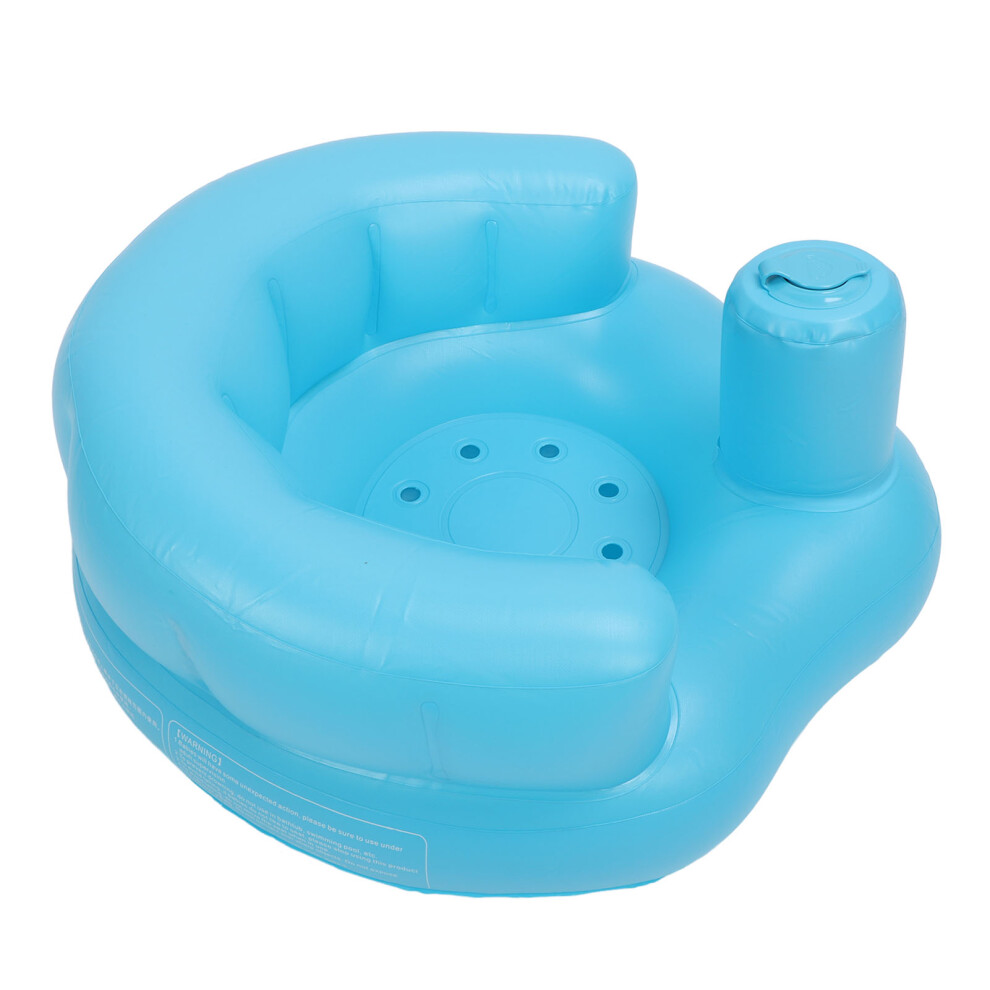 Inflatable Baby Chair Safe Built in Air Pump Soft PVC Infant Back Support Sofa for Toddler Sitting Up Learning