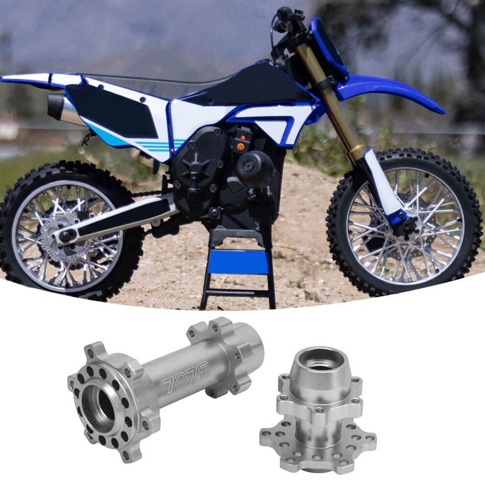 Rc Motorcycle Wheel Hex Hubs Aluminum Front Rear Wheel Hex Hub For Losi 1/4 Promoto Mx Electric Motorcycle Modification Upgrade Silver 4651314391023