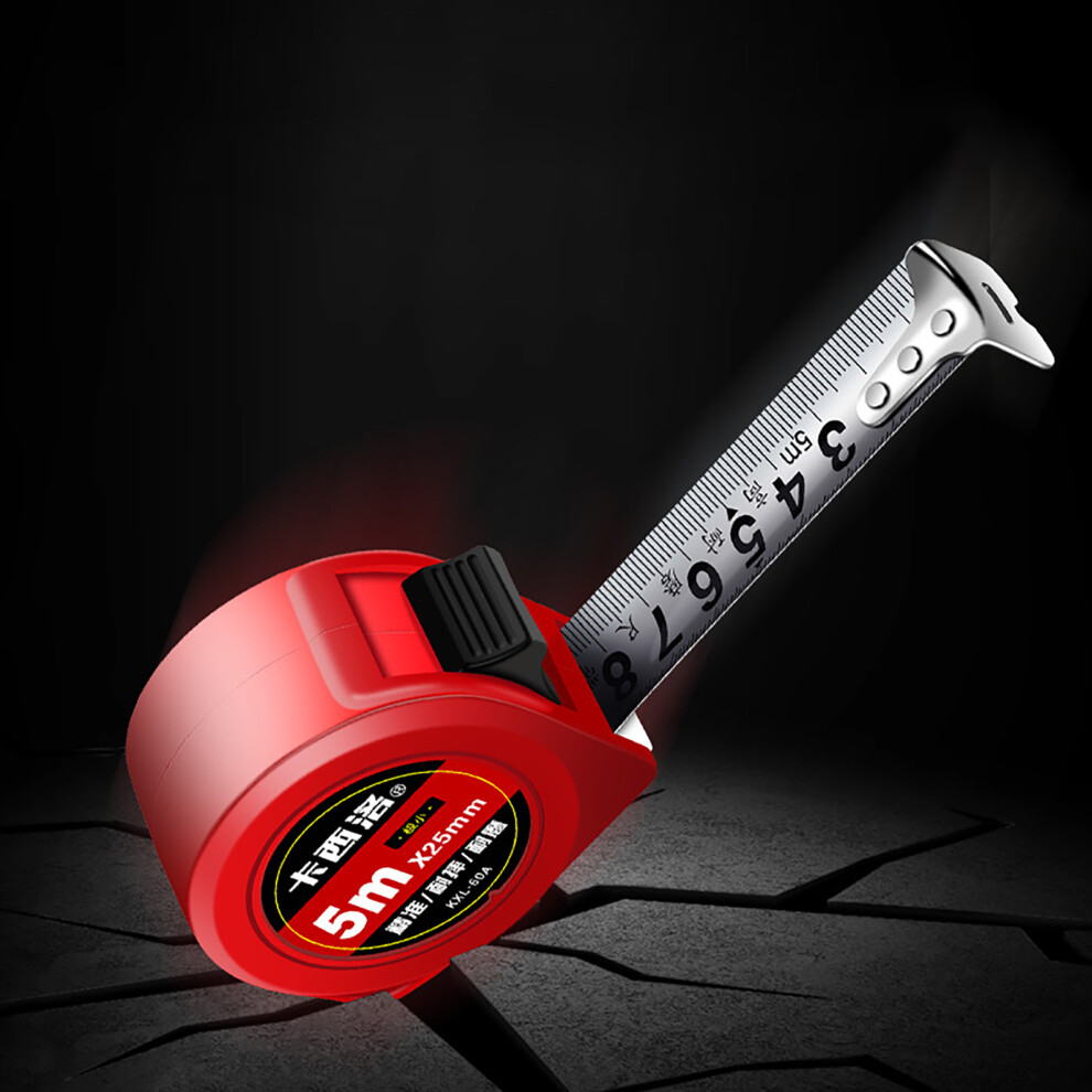 5M Tape Measure Self Locking Thickened Wear Resistance Steel Measuring Tape With Clear Scale 7641314392301