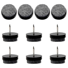 10 Stück/Set 20 mm runde, rutschfeste Filzgleiter für Nägel, Bodenschoner, Möbelfilzgleiter für Stühle