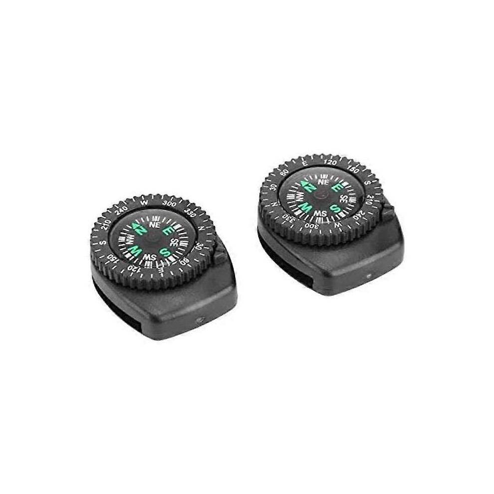 (As show, One size) 2pcs Wrist Compass Portable Watch Strap Liquid Filled Compass for Boat Camping