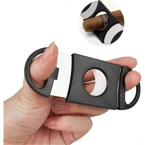 (As show, One size) Cigar Cutter, Butterfly Cutter, ABS, Black 2