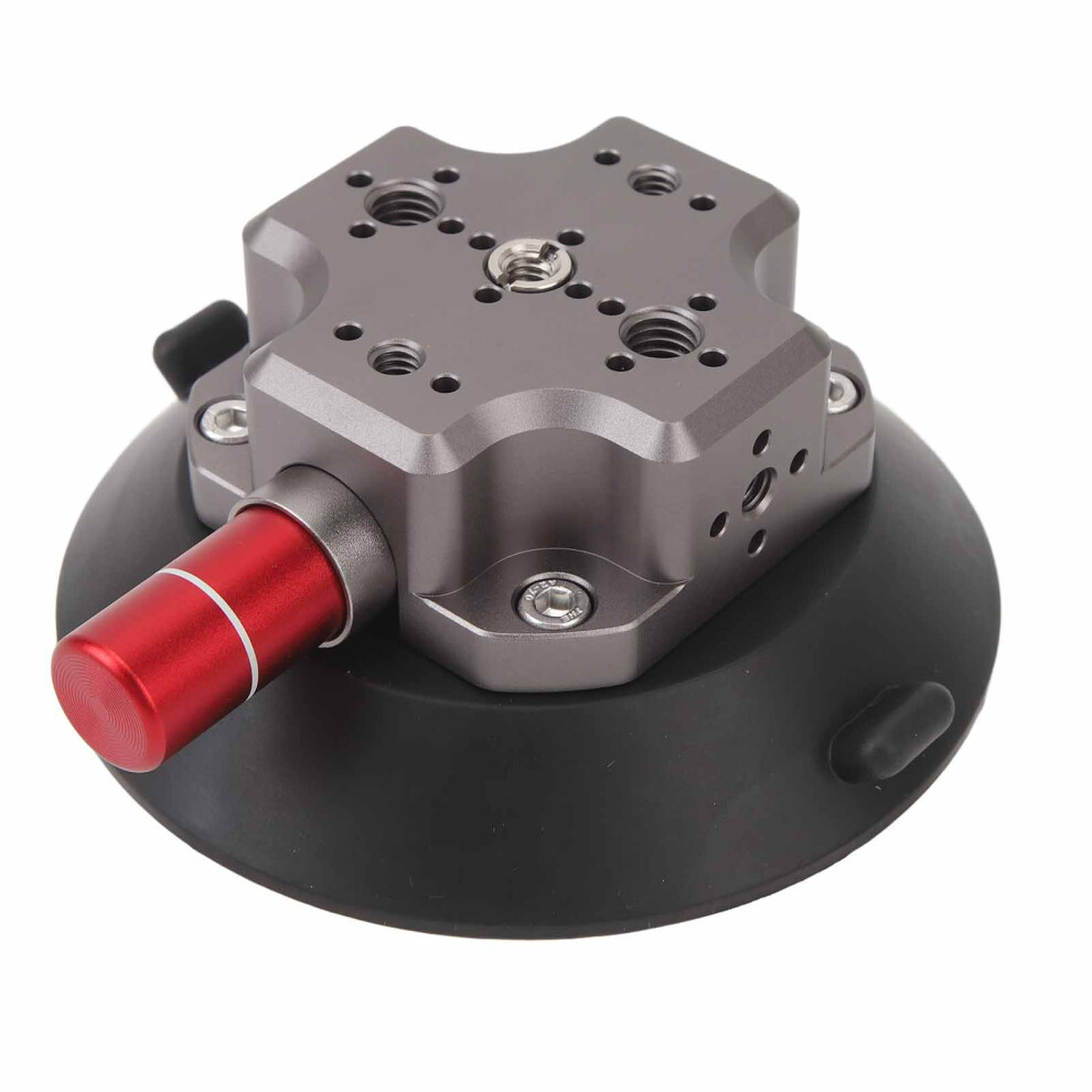 4.7 Inch Suction Cup Camera Mount Aluminum Alloy Silicone Camera Metal Car Mount With 1/4 3/8 Inch Screw Hole For Action Camera Slr 7901314393075