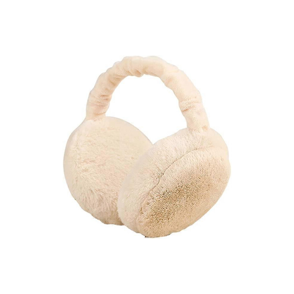 (As Show, One Size) Unisex Winter Earmuffs Anti Cold Warm Plush Earmuffs For Women Men, Beige