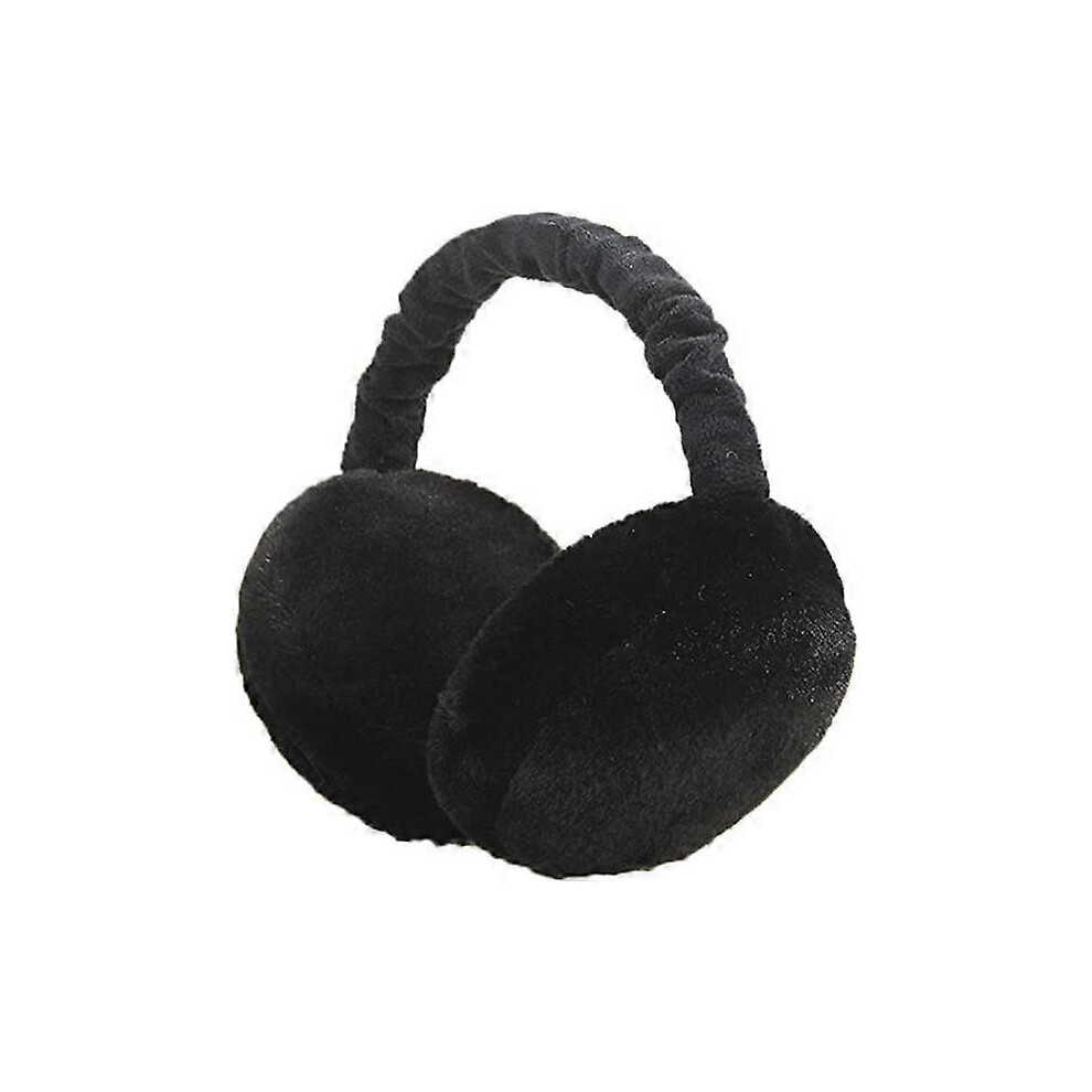 (As Show, One Size) Unisex Winter Earmuffs Anti Cold Warm Plush Earmuffs For Women Men, Black