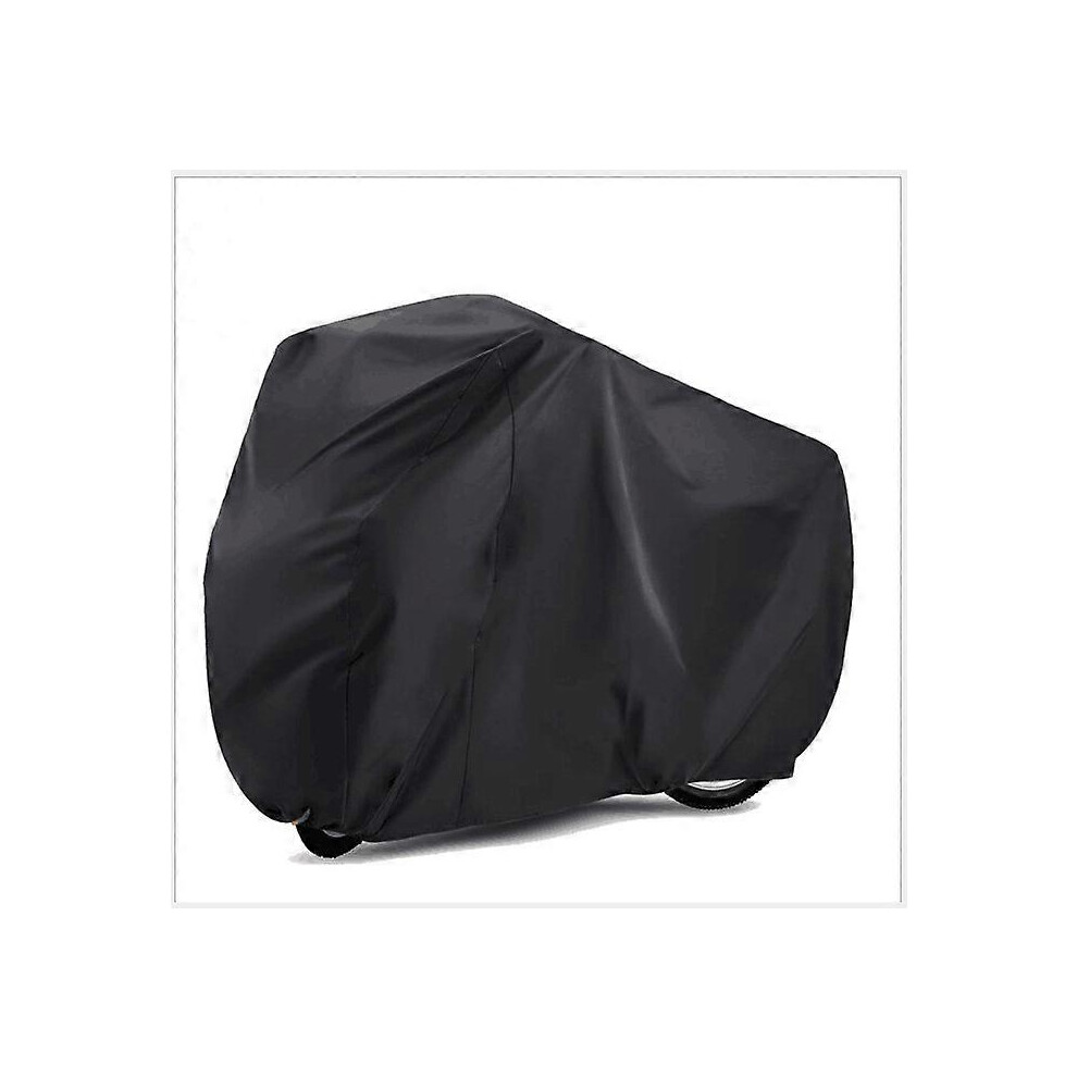 (As show, One size) Bicycle Cover for Bikes, Mountain Road Bike Rain Cover 74.8*25.5*38.5inch with Lock Hole Outdoor Waterproof and Anti Dust Rain Sun UV Protection (Blac