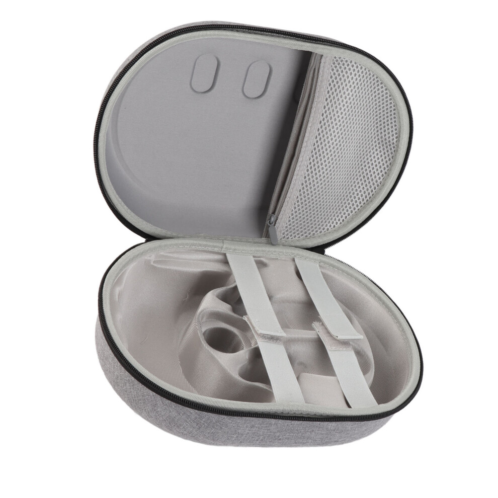 Vr Headset Case Eva Tpu Reinforced Dual Zipper Design Shock Absorption Lightweight Vr Headset Carrying Case For Meta 3 Grey 7601314393760