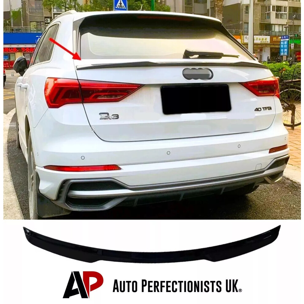 For Audi Q3 Sq3 Rsq3 Rear Boot Spoiler Mid Wing Body Kit Suv 4X4 2018+ 5061072664656