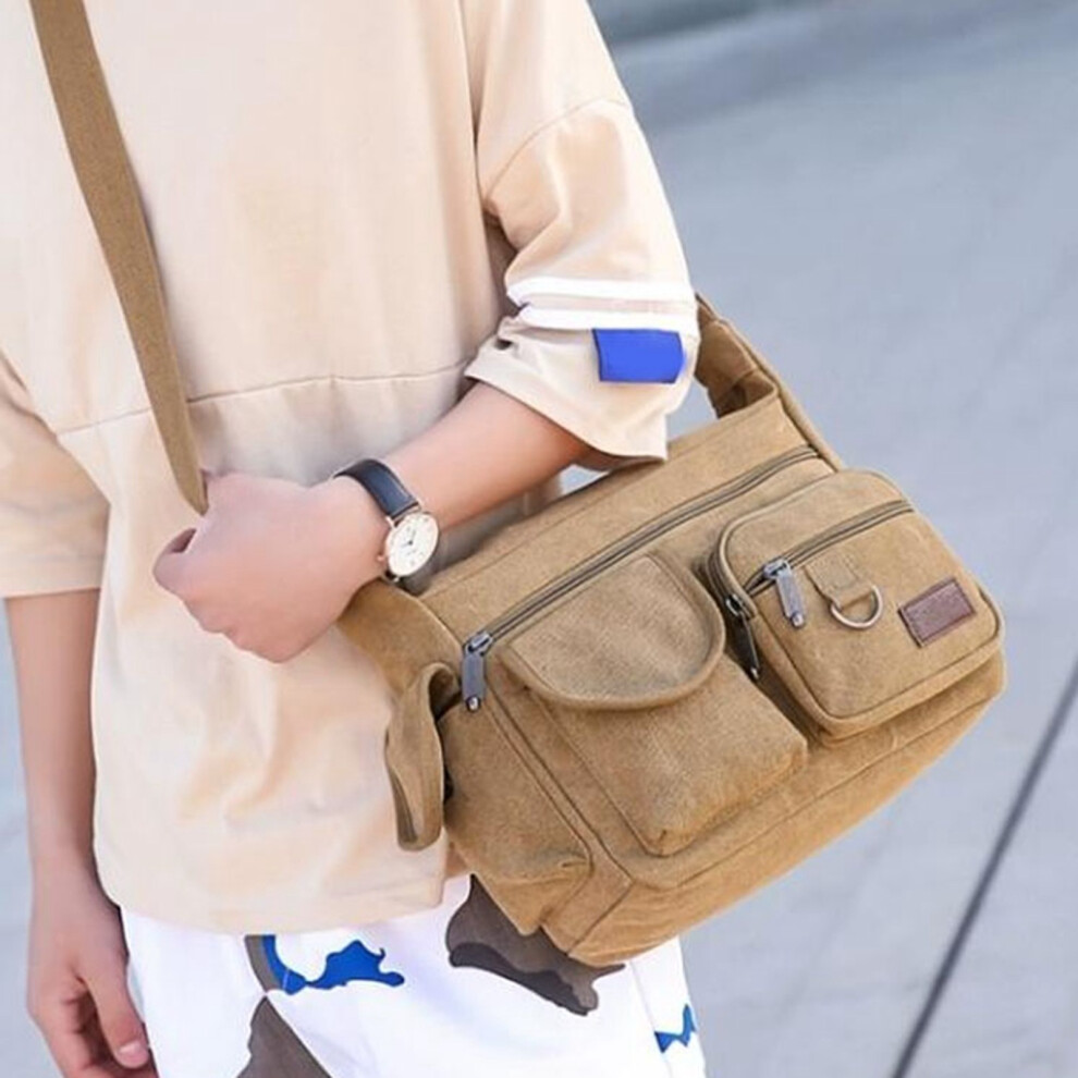 Tool Bag Canvas Large Capacity Multi Pockets Portable Hardware Tool Bag For Electrician Maintenance Worker 5031314394993