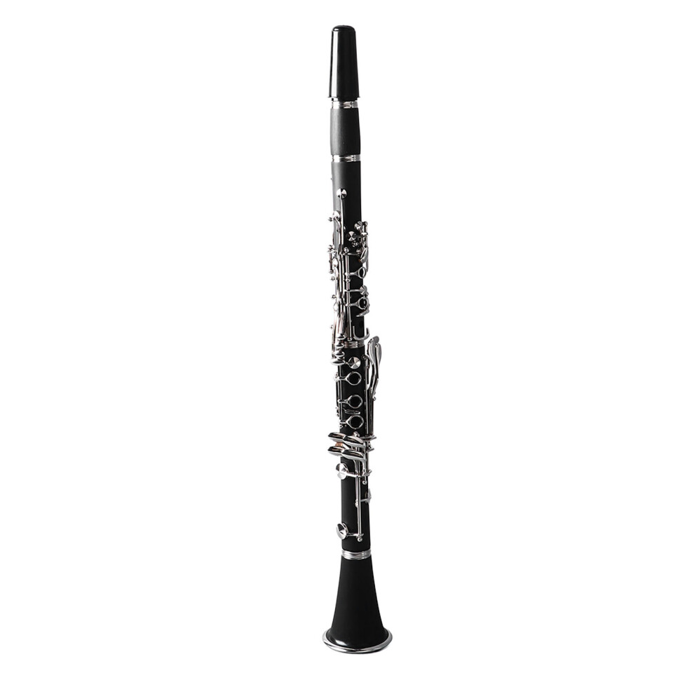Bb Clarinet Engineering Plastic Ni Plated Key Professional Clarinet with Gloves Shoulder Strap Cloth Reed Clip