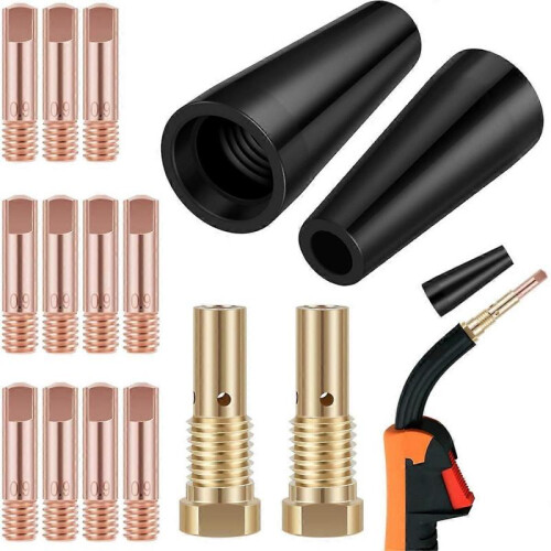 15Pcs MIG Welding Kit 0.8/0.9mm Brass Welding Tips Replacement 1