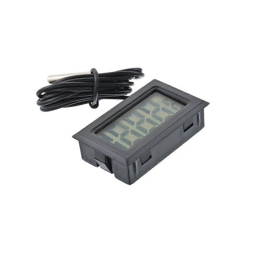 Black (As Show, One Size) Embedded Electronic Digital Thermometer Fy-10 Digital Electronic Refrigerator Thermometer