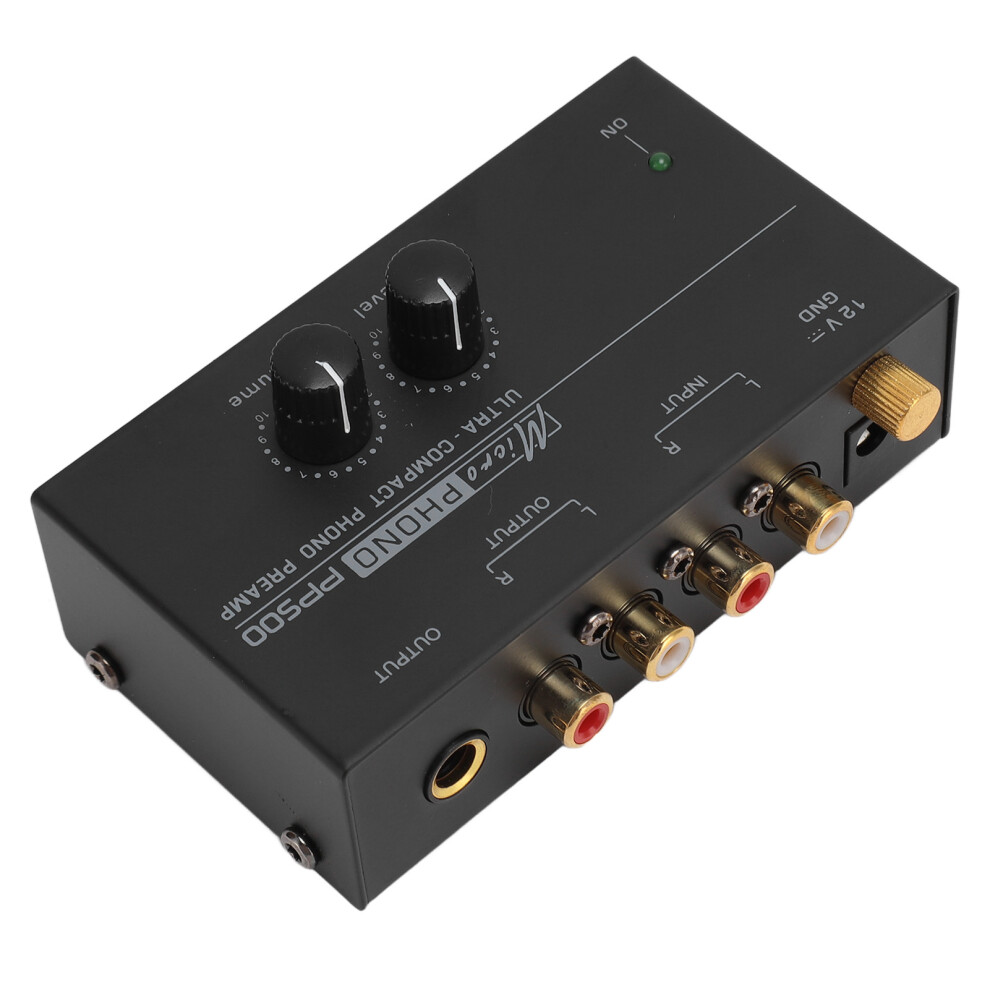 Phono Turntable Preamp Ultra Low Noise Independent Volume Control Phonograph Preamplifier For Record Player 100Â240V Uk Plug 4911314398270