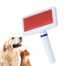 Pet Grooming Brush Multipurpose Stainless Steel Needle Detangling Removes Knots Dog Slicker Brush for Cats Dogs Long Hair Pets