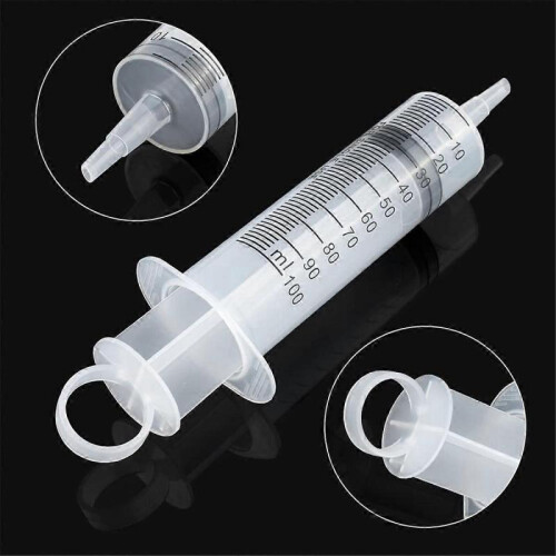 4 Pcs 100Ml Large Syringe with Cap, Individually Sterile Sealed 2