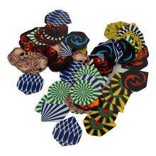 77Pcs Dart Flights Durable PET Replacement Feather Tail Wings for Steel Tip Soft Tip Darts