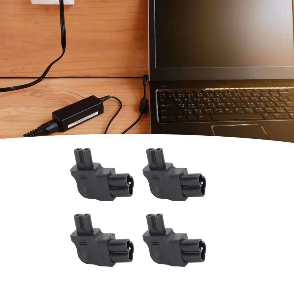 4Pcs Iec320 C6 To Iec320 C7 Power Adapter Right Angle Iec320 C6 To C7 90 Degree Right Turn Power Adapter 250V 2500W 8461314409064