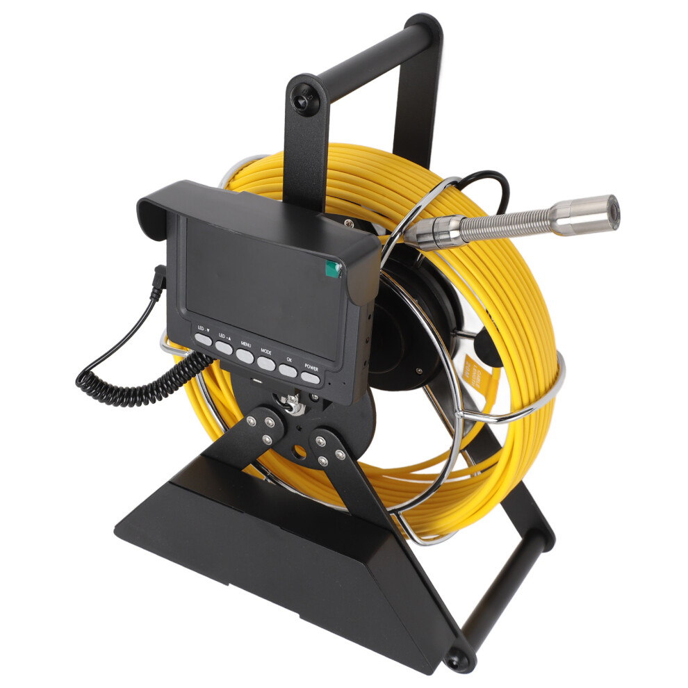 Industrial Sewer Camera with 4.3in LCD Screen DVR Recording Pipeline Snake Camera Pipe Drain Inspection Camera 100â240V 20m / 65.6ft UK Plu
