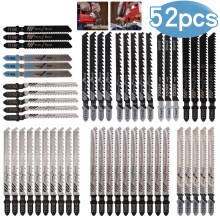 52Pcs T Shank Jigsaw Blades Tool Set Wood & Metal Fit Bosch Dewalt Makita etc