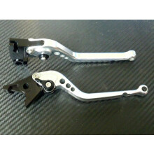 Daytona 600 / 650 2004-2005 Langer silberner Brems- und Kupplungshebelsatz für Straße und Rennstrecke