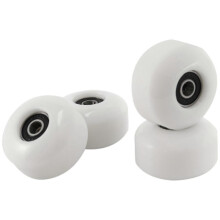 Skateboard Wheels with Bearings 52x30mm PU Wheels (Set of 4) White
