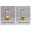 LED Bedroom Eye Protection Advanced Sense Bedside Lamp gold 4