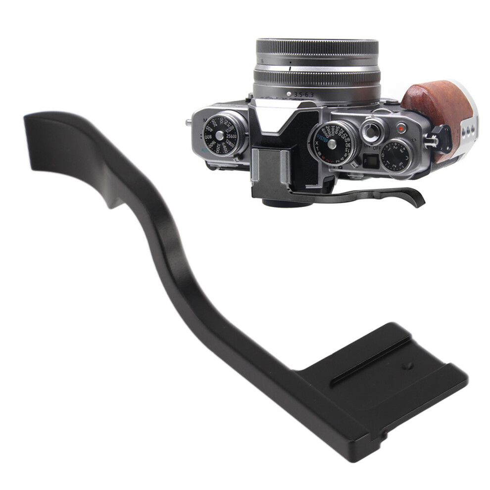 Hand Grip Metal Hot Shoe Thumb Up Rest Aluminum Alloy Thumb Up Rest Hand Grip For Nikon Zfc Camera Black 7891314413517