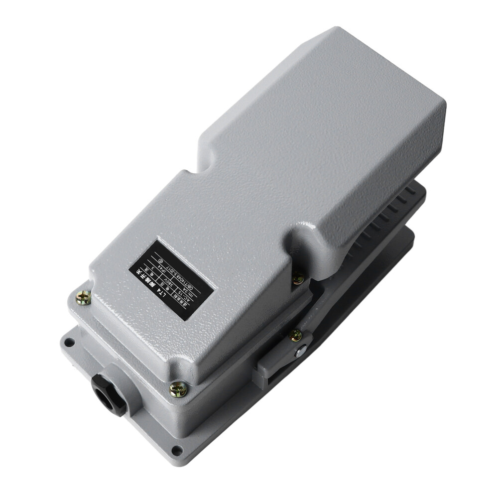 Machine Tool Treadle Switch 1Nc 1No Silver Contact Self Reset Foot Pedal Switch With Protection Cover 4651314413527