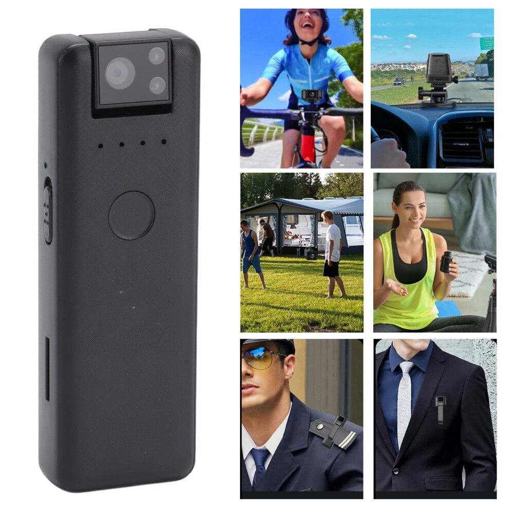 1080P Body Worn Cam Magnet Back Clip Small Wearable Video Camera Motion Detection Automatic Night Vision Otg Function Anti Shake 4671314414539