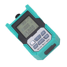 Optical Power Meter Mini Fiber Optic Cable Decay Tester FC SC ST Universal Interface ‑50~+26dBm with Flashlight Green