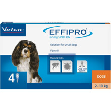 (Small Dogs 2-10kg) Effipro Spot On Flea, TIck Treatment for Cat & Dog