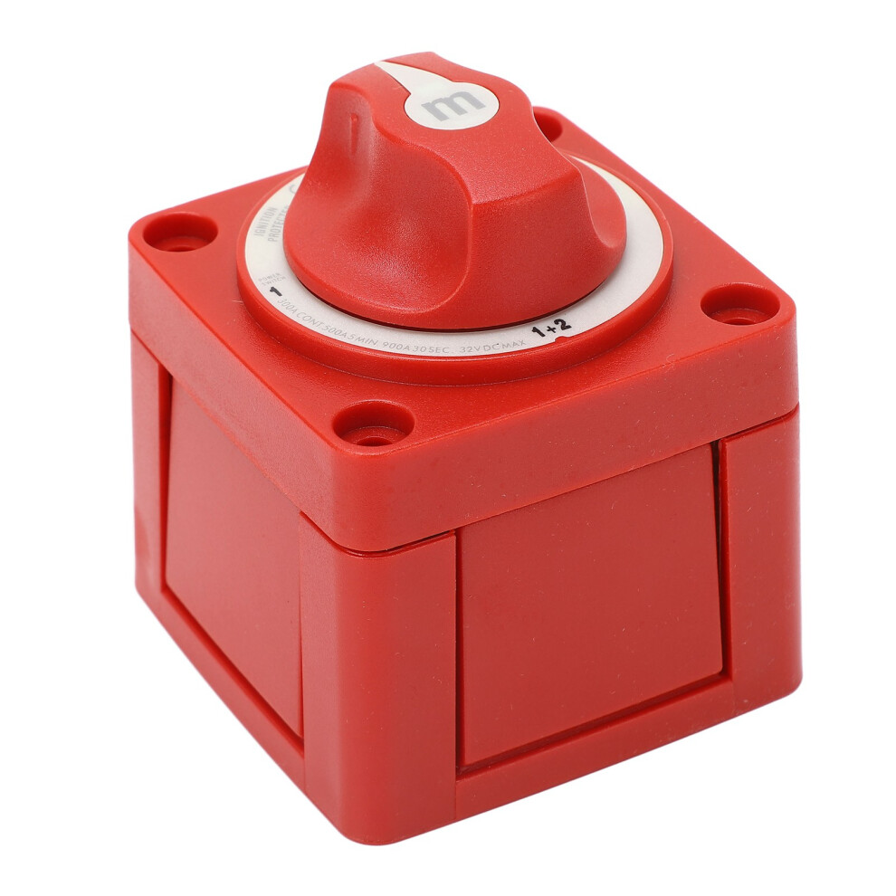 Battery Disconnect Switch 300A Dc32v Double Circuit M10 X 3 Universal Fit For Rv Marine Automotive Red 4931314417528