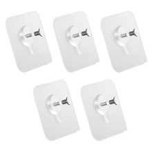 5pcs Screw Hook Sticker 8mm No Drilling Wall Mount Punch Free Adhesive Seamless Screws Nails for Hanging