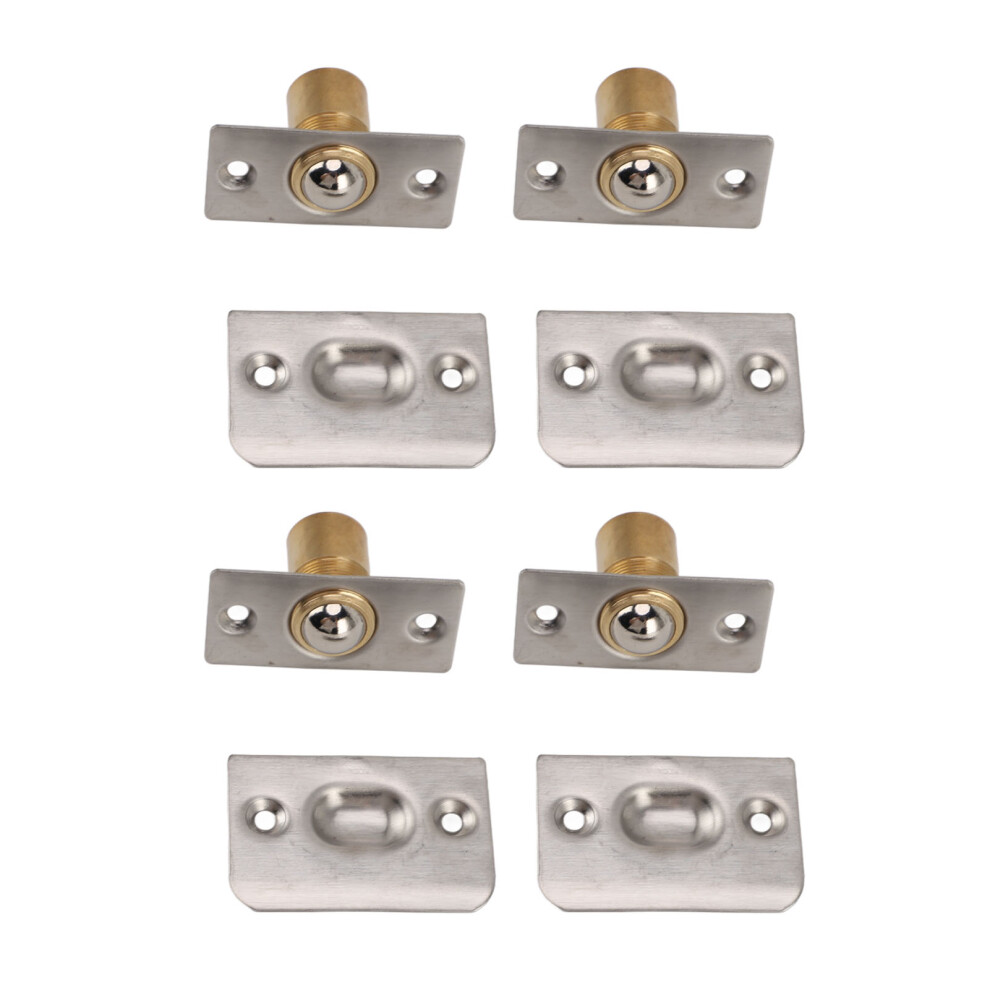 4Pcs Door Ball Catch Solid Brass Adjustable Spring Closet Ball Latch For Cabinet Pantry 7901314421952